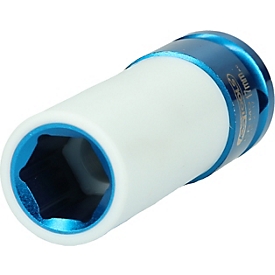 Douille à emboîter Kraft pour jantes en aluminium 1/2", longue, 17 mm