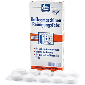Dr. Becher cleaning tablets, descaler for coffee machines, hot drinks machines and thermal containers, pack of 30 tablets