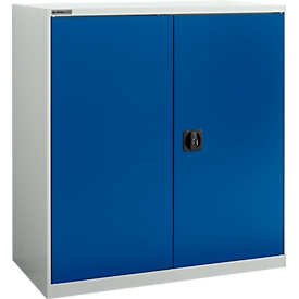 Draaideurkast Schäfer Shop Select MS-i 12409, plaatstaal, B 950 x D 400 x H 1215 mm, 3 OH, lichtgrijs/gentiaanblauw, tot 150 kg 