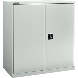 Draaideurkast Schäfer Shop Select MS-i 12409, plaatstaal, B 950 x D 400 x H 1215 mm, 3 OH, lichtgrijs, tot 150 kg 