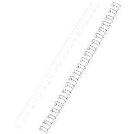 GBC® Drahtbinderücken, ø 10 mm, weiss