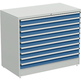 Drawer cabinet, 9 drawers, W 1330 x D 715 x H 1100 mm