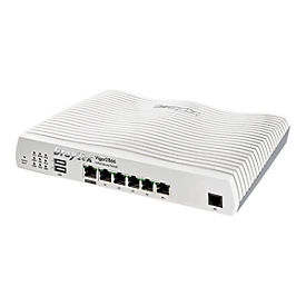 Draytek Vigor 2866 - Router - DSL-Modem 5-Port-Switch - 1GbE - WAN-Ports: 2 - wandmontierbar