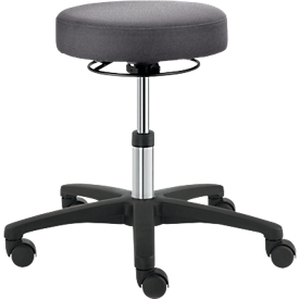 Drehhocker TEC basic IS 1999, höhenverst., ohne Armablage, ergonom. Polster-Sitz, platingrau