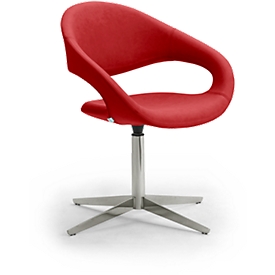 Drehsessel SAMBA, belastbar bis 200 kg, Sessel, rot