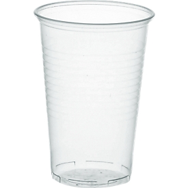 Drinking cup transparent, 0.2 litres, 100 pieces