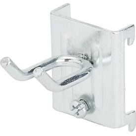 Dubbele haak, breed, L 38 x Ø 5 mm