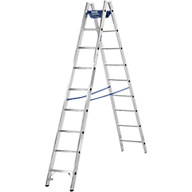 Dubbele trapladder, 2 x 8 sporten, + toolbag GRATIS