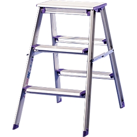 Dubbele trapladder Lila-serie, 3 treden