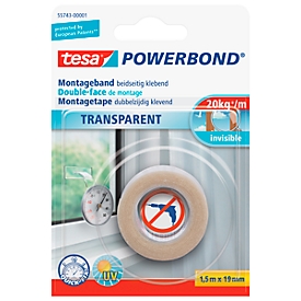 Dubbelzijdige tape tesa Powerbond® transparant
