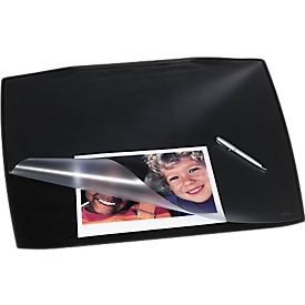Durable Artwork desk pad, trapezoidal, non-slip, 590 x 470 mm, black