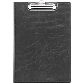 Durable clipboard PREMIUMk, DIN A4, leather look, black