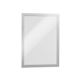 Durable DURAFRAME - Dokumentenhalterung - Oberflächenmontage - für A4 - doppelseitig - Silber (Packung mit 10)