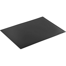 Durable Duraglas® desk pad, for conference rooms, fleece lamination, non-slip, 420 x 300 mm, black