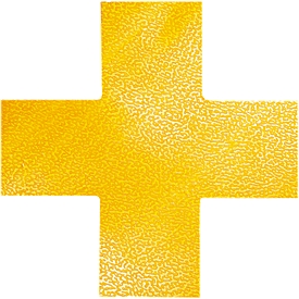 Durable floor marking, self-adhesive, cross-shaped, for floors, 10 pcs.