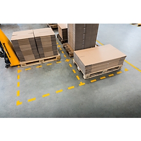 Durable floor marking, self-adhesive, L-shaped, for floors, 10 pcs.