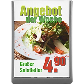 DURABLE Info-Display CLICK SIGN, 210 x 297 mm, graphit, 5 Stück