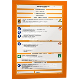Durable Inforahmen Duraframe, DIN A4, 2 Stück, orange