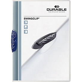 DURABLE Klemmmappe Swingclip, DIN A4, PP, mit Clip, dunkelblau