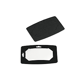 Durable Namensschild 40x75mm Recycling-Papier 20Stk schwarz