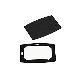 Durable Namensschild 54x90mm Recycling-Papier 20Stk schwarz