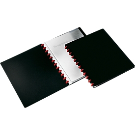 DURABLE presentatiemap Easy, voor A4-formaat, 20 zichtmappen, 2 stuks, zwart