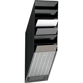 DURABLE Prospektspender Flexiboxx 6, 6 Spender, A4, hoch, schwarz