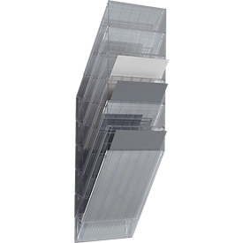 Durable Prospektspender Flexiboxx 6, 6 Spender, A4, hoch, transparent