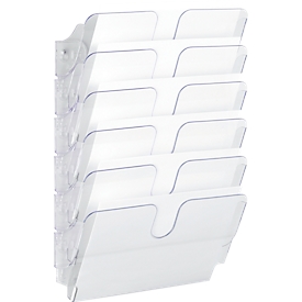 DURABLE Prospektspender Flexiplus, 6 Spender, A4, quer, transparent