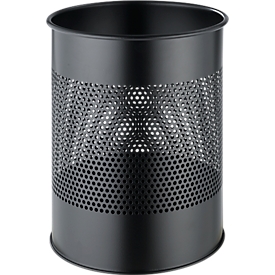 DURABLE Prullenbak- staal - 14,7 L - Ø 260 x H 315 mm - zwart