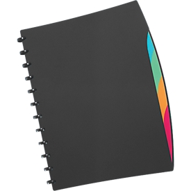 DURABLE ringmap Duralook®Style, voor A4-formaat, 20 zichtmappen, zwart