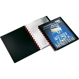 Durable Sichtbuch Easy Plus, für DIN A4, mit 20 Sichthüllen, 2 Stück, schwarz