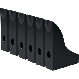 DURABLE tijdschriftenhouder Basic, A4, polystyreen, zwart