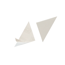 Durable triangular pockets, spine width 75 mm, self-adhesive, 100 pieces