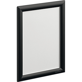 DURABLE Wechselrahmen, A4 Hoch-Querformat, klappbar, Aluminium und PVC/PS, schwarz