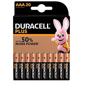 DURACELL® Alkaline-Batterien Plus, Micro AAA, 1,5 V, 20 Stück