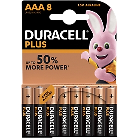 DURACELL® Batterien Plus, Micro AAA, 1,5 V, 8 Stück