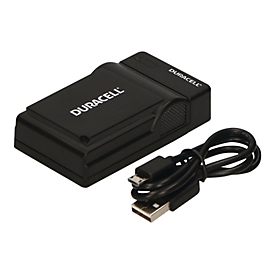 Duracell - USB-Batterieladegerät - 1 x Batterien laden - Schwarz - für Fujifilm NP W126