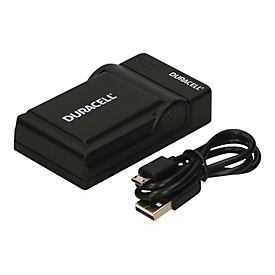 Duracell - USB-Batterieladegerät - Schwarz - für Nikon D3200, D5100, D5200, D5300, D5500, D5600, Df; Coolpix P7000, P7100, P7700, P7800