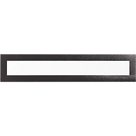 DURAFRAME® Magnetic TOP, magneetlijst voor opschriften, A3 staand/A4 liggend, zwart, 5 stuks