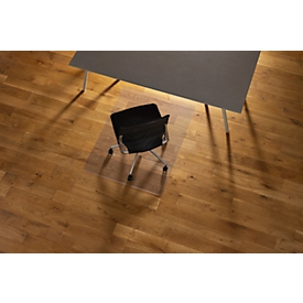 Duragrip Meta- RS Office Products vloerbeschermingsmat, voor harde vloeren, VAB®-kleeflaag, structuur, transparant, L 1200 x B 900 mm