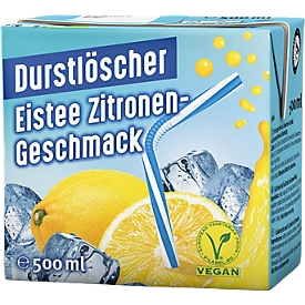 Durstlöscher Eistee Zitrone, Packung mit 0,5 l