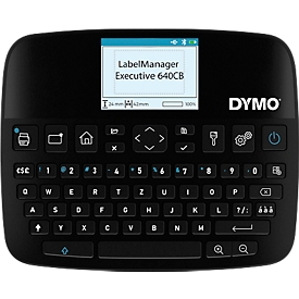 DYMO®-etiketteerapparaat LabelManager™ Executive 640 CB, voor tapes met B 6-24 mm, 12 mm/s, draagbaar, oplaadbaar, Bluetooth/USB-C, zwart