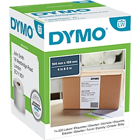 DYMO LAbelWriter Verzendetiketten, extra groot, permanent, 104 x 159 mm, S0904980,220 st.