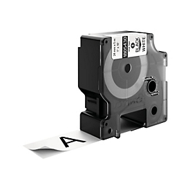 Dymo Rhino Coloured Vinyl - Vinyl - Schwarz auf Weiß - Rolle (2,54 cm x 5,5 m)