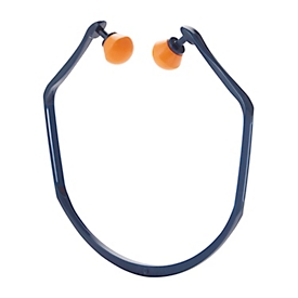 Ear muffs 3M 1310, EN 352 2:2020, headband for 2 wearing positions, SNR value 24-25 dB, reusable, 1 headband and 2 pairs of earplugs, blue-orange