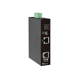 Eaton Tripp Lite Series Industrial Gigabit Ethernet PoE injector, 60W PoE++, 802.3bt, Midspan, -40C to +75C, IP30 housing, Dual 24~57VDC , DIN rail, 1 Port - Power Injector (DIN-Schienenmontage möglich) - Wechselstrom 100-240 V - 60 Watt - Schwarz