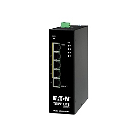 Eaton Tripp Lite series Unmanaged Industrial Gigabit Ethernet Switch 5-Port - 10/100/1000 Mbps, PoE+ 30W, DIN Mount - Switch - unmanaged - 4 x 10/100/1000 (PoE+)