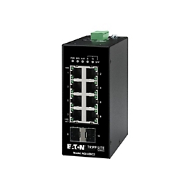 Eaton Tripp Lite series Unmanaged Industrial Gigabit Ethernet Switch 8-Port - 10/100/1000 Mbps, 2 GbE SFP Slots, DIN Mount - Switch - unmanaged - 8 x 10/100/1000 + 2 x Gigabit SFP (Uplink)