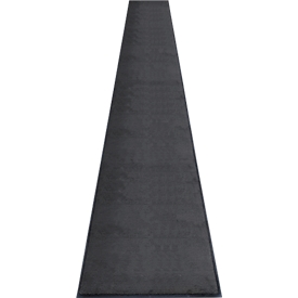 Eazycare Style-vuilvangmat van Miltex, rechthoekig, antistatisch, UV-bestendig, wasbaar, ECONYL® & Niltril-rubber, 850 x 3000 mm, zwartgrijs